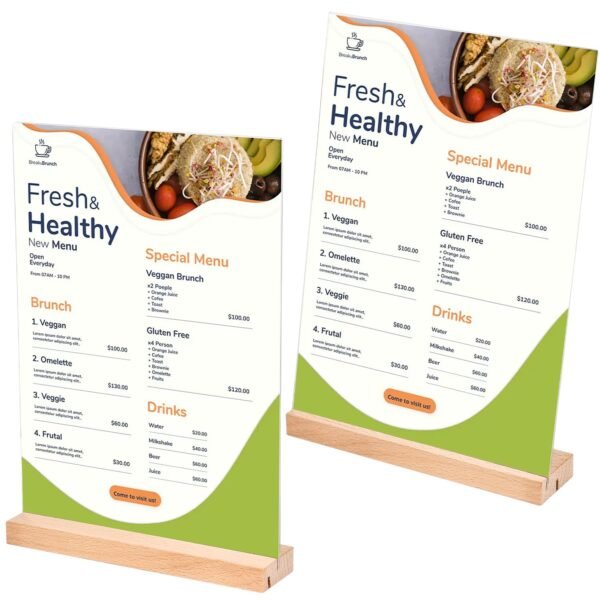 A4 Acrylic Table Display Stand