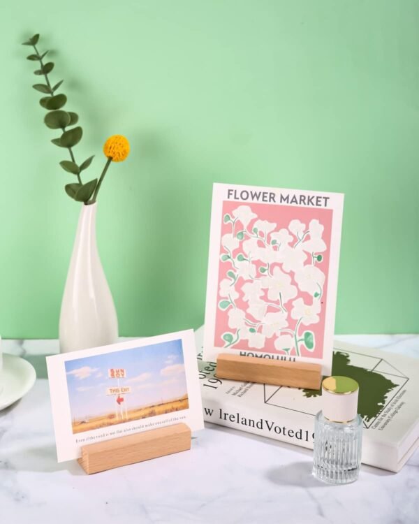 Rectangular Wooden Table Card