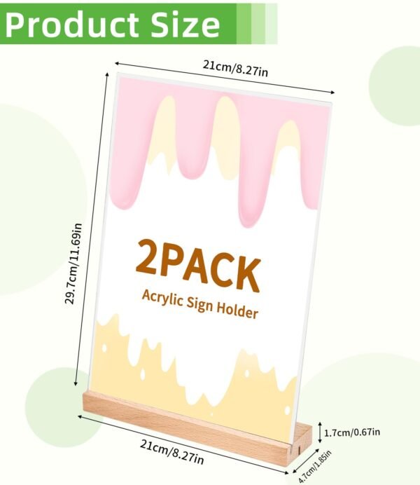 A4 Acrylic Table Display Stand