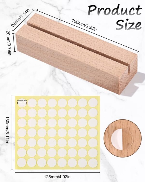 Rectangular Wooden Table Card