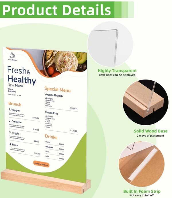 A4 Acrylic Table Display Stand