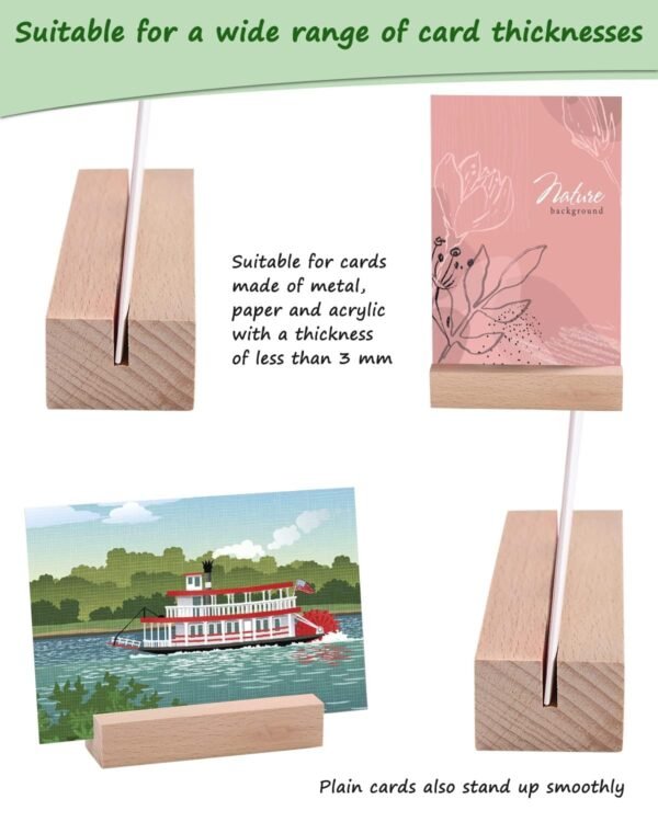 Rectangular Wooden Table Card