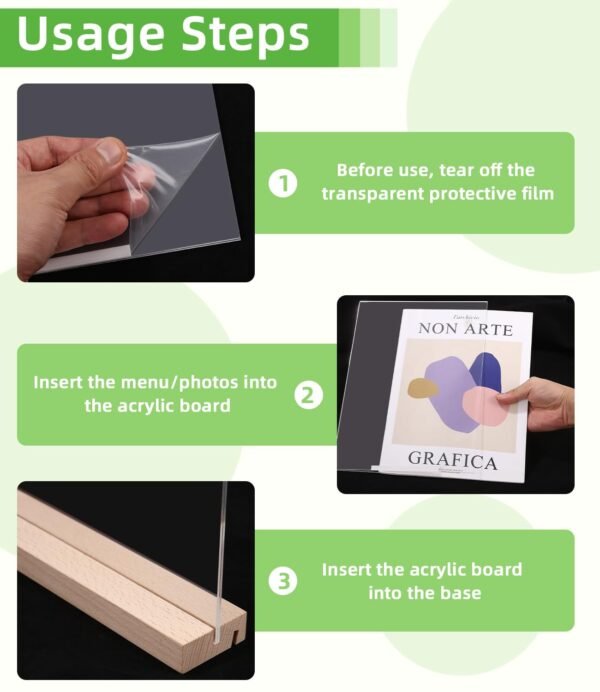 A4 Acrylic Table Display Stand