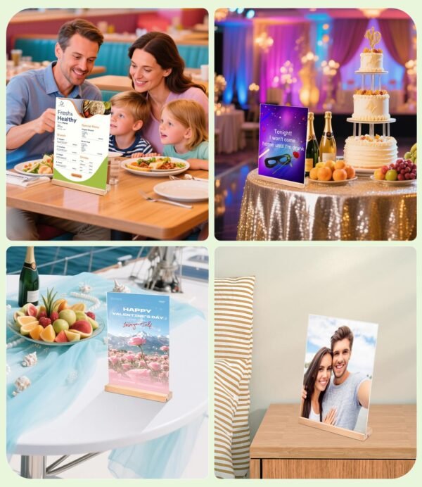 A4 Acrylic Table Display Stand