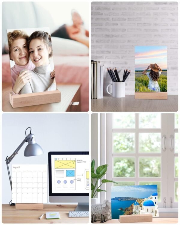 Rectangular Wooden Table Card