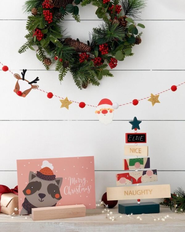 Rectangular Wooden Table Card